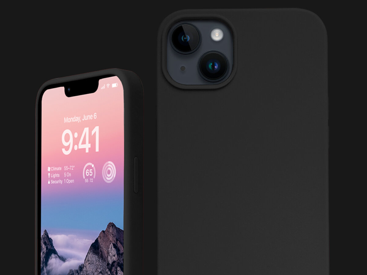 Kolorowe etui MagSafe Crong Apple iPhone 14 Plus mikrofibra