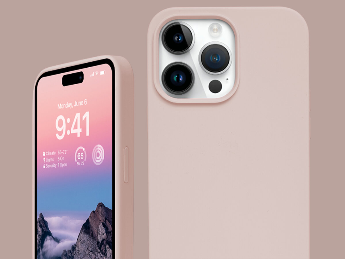 Kolorowe etui MagSafe Crong Apple iPhone 14 Pro Max mikrofibra