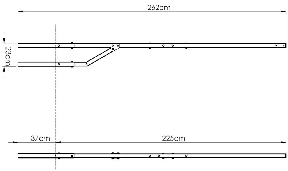 Poręcze do pompek MARBO SPORT MO-004 (2 szt.) wymiary