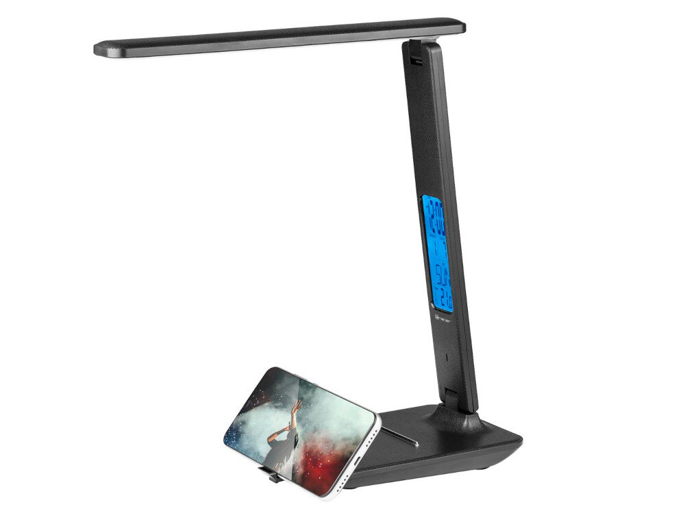 Lampka biurkowa TRACER Noir bezpieczeństwo energooszczędność wbudowanym diodom LED 45 diod