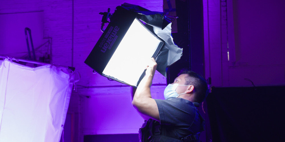 Lampa LED AMARAN F21x 60x30 cm, panel LED, taśma, rzepy Velcro, opaski zaciskowe, softbox, grid, do 100 W, od 2500 K do 7500 K, 9 efektów specjalnych