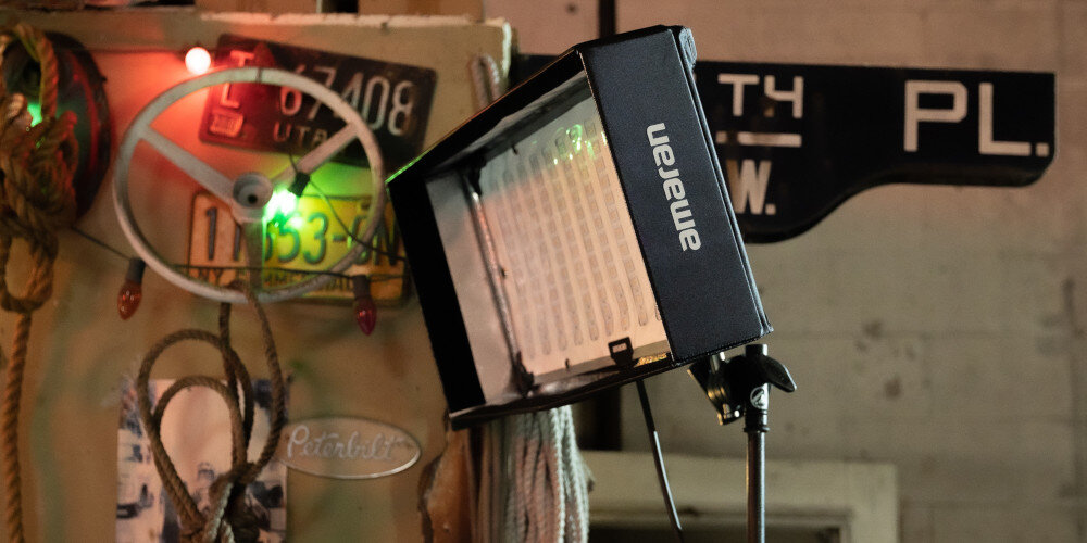 Lampa LED AMARAN F21x różnorodne efekty specjalne, paparazzi, burza z piorunami, telewizor, ogień, stroboskop