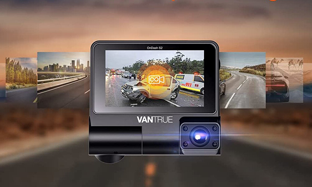 Wideorejestrator VANTRUE S2 2CH nagrywanie w petli
