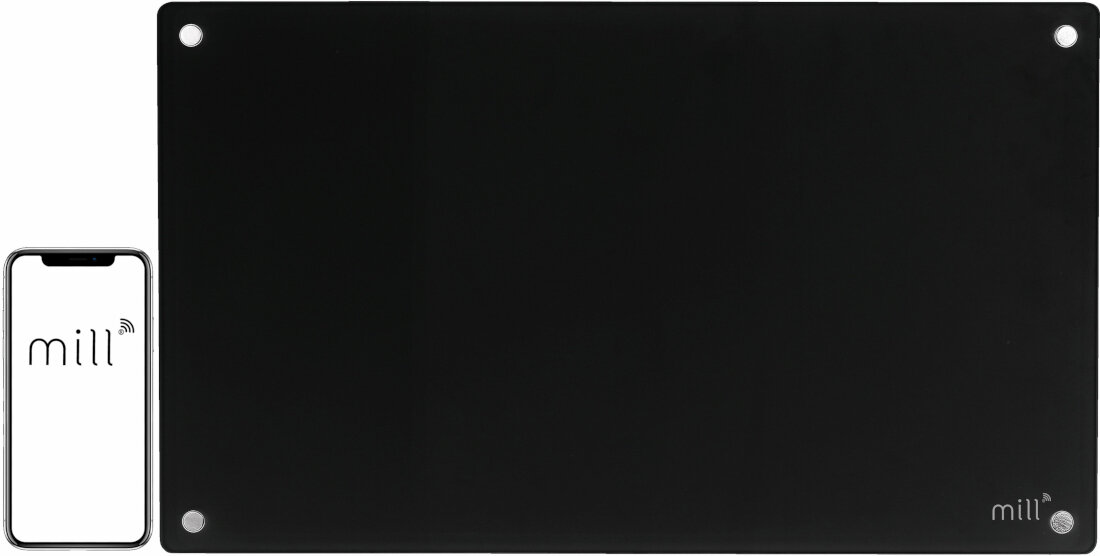 Grzejnik konwekcyjny MILL GL600WIFI3 Czarny