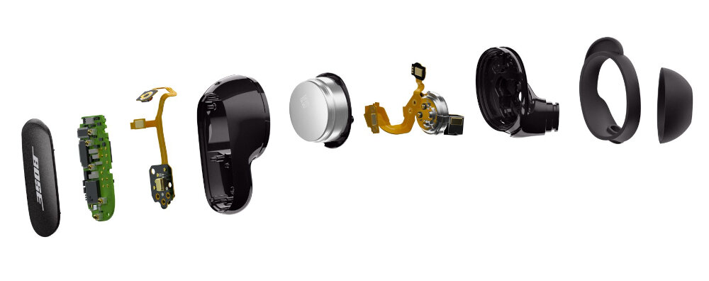 Słuchawki dokanałowe BOSE QuietComfort Earbuds II Biały mikrofony filtrowanie dźwięk specjalizacja urządzenia personalizacja