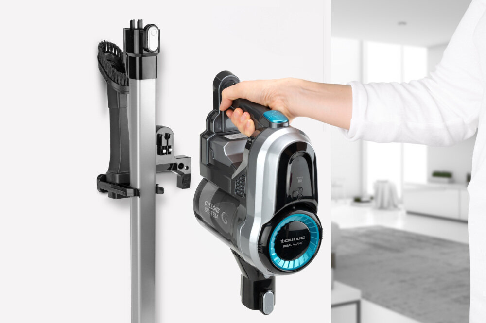Odkurzacz TAURUS Ideal Avant wygoda komfort uzytkowanie system TOUCH & CLEAN uchwyt mocowanie przechowywanie wygoda komfort