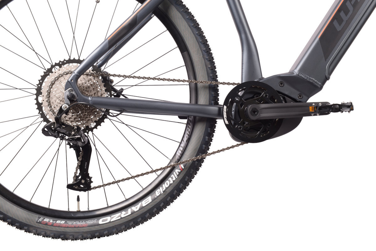 ROWER ELEKTRYCZNY MTB WHISTLE B-RACE  SZARO-CZERWONY M46 18 gwarancja wytrzymałość rama