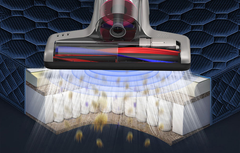 Odkurzacz ręczny JIMMY WB73 szczotka wałek miękkie włosie gumowy pasek niezależny silnik 