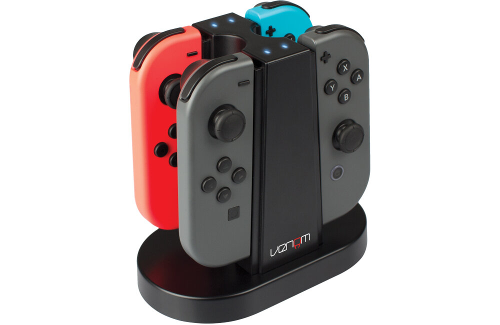 Stacja dokująca VENOM VS4796 do kontrolerów Nintendo Joy-Con diody poziom naładowania