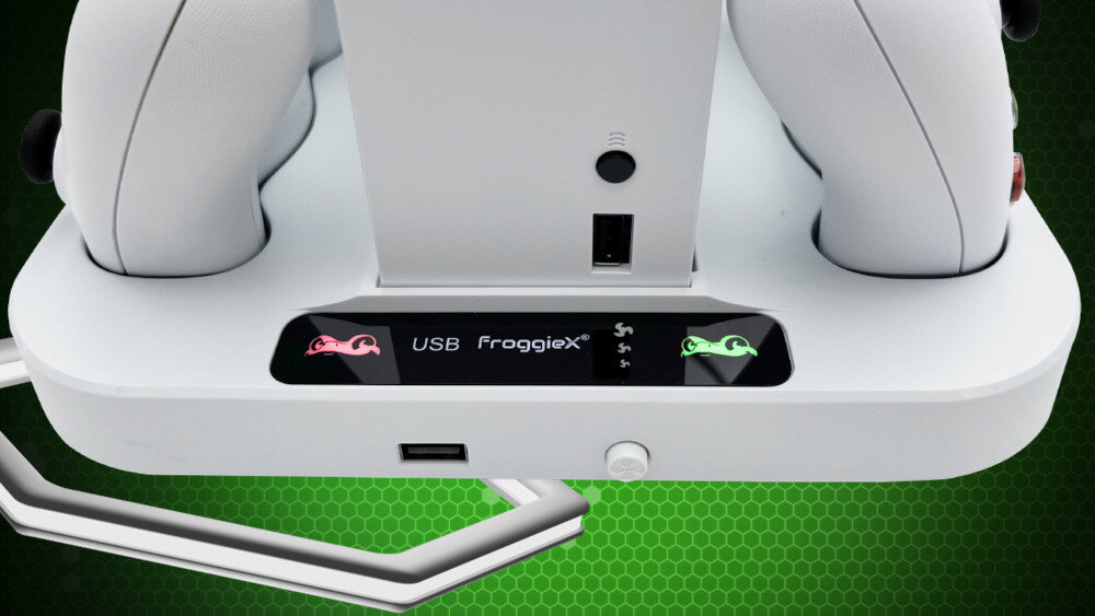 Podstawka chłodząca FROGGIEX FX-XS-C1-B do Xbox Series S - poziom naładowania