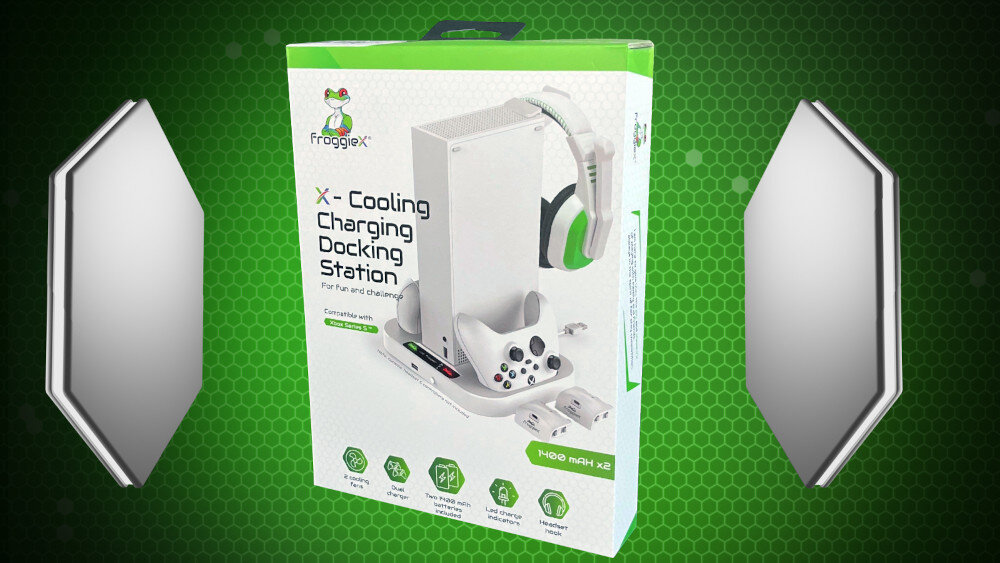 Podstawka chłodząca FROGGIEX FX-XS-C1-B do Xbox Series S - zestaw
