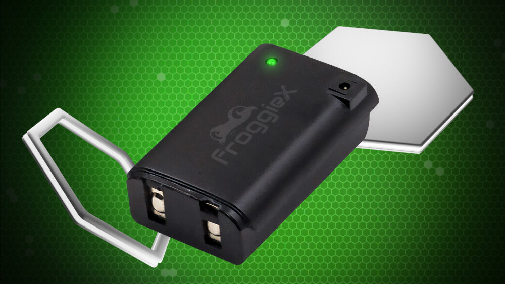 Akumulator FROGGIEX do Xbox 360 - poziom naładowania