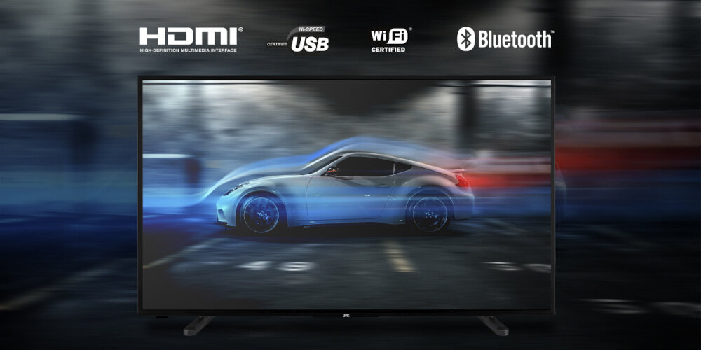 Telewizor JVC LT-VA2100  - złącza usb hdmi bluetooth