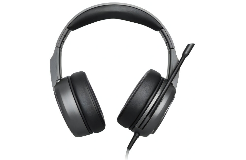 Słuchawki MSI Immerse GH40 ENC dźwięk moc łączność szumy redukcja szumów hałas głośność zakres częstotliwość waga zasilanie ładowanie złącze port wtyczka działanie etui smartfon sterowanie wygoda muzyka