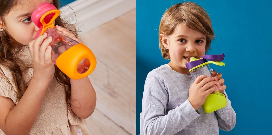 Butelka B.BOX BB00608 ZOLTO-SZARY