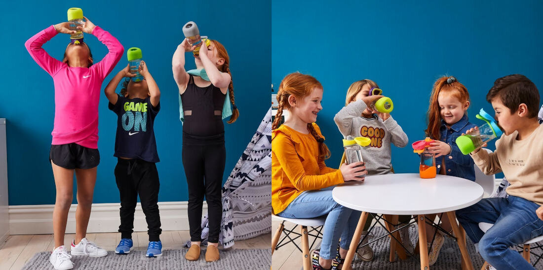 Butelka B.BOX BB00608 ZOLTO-SZARY