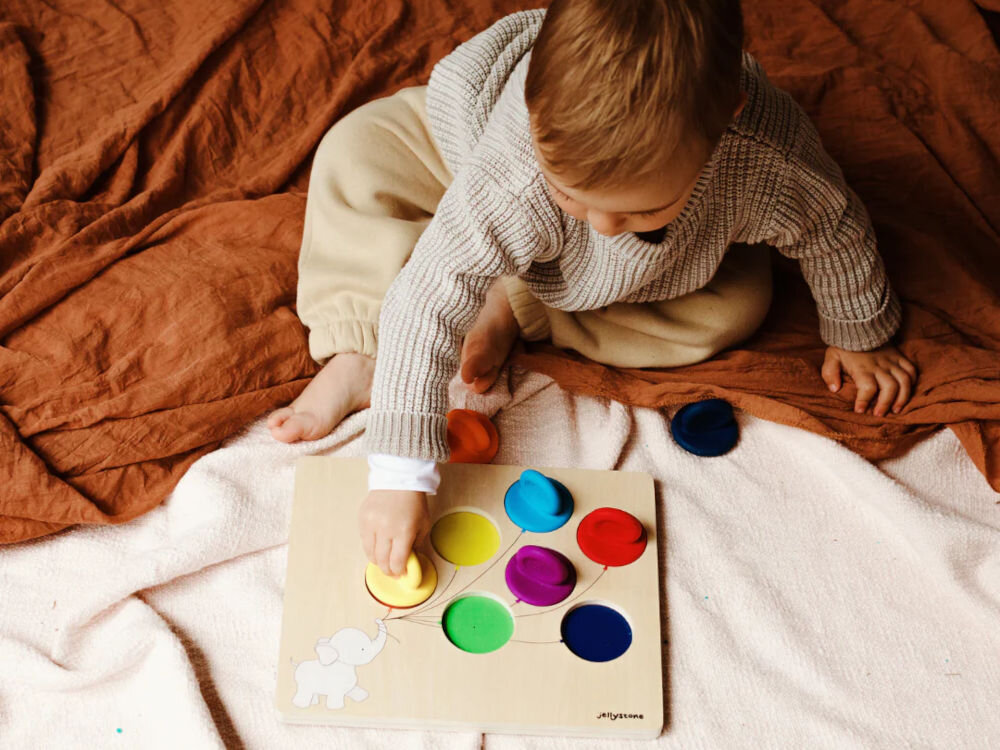 Klocki sensoryczne JELLYSTONE DESIGNS Pastelowy CSP rozmiar czyszczenie mycie