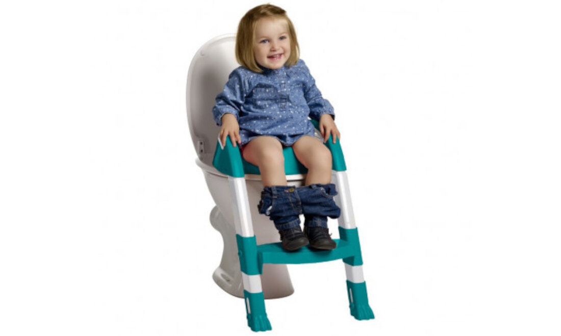 Nakładka WC THERMOBABY ze stopniem THE-003-SZ Szary Dopasowane wymiary wysokość możliwości szerokość wygoda komfort stabilność