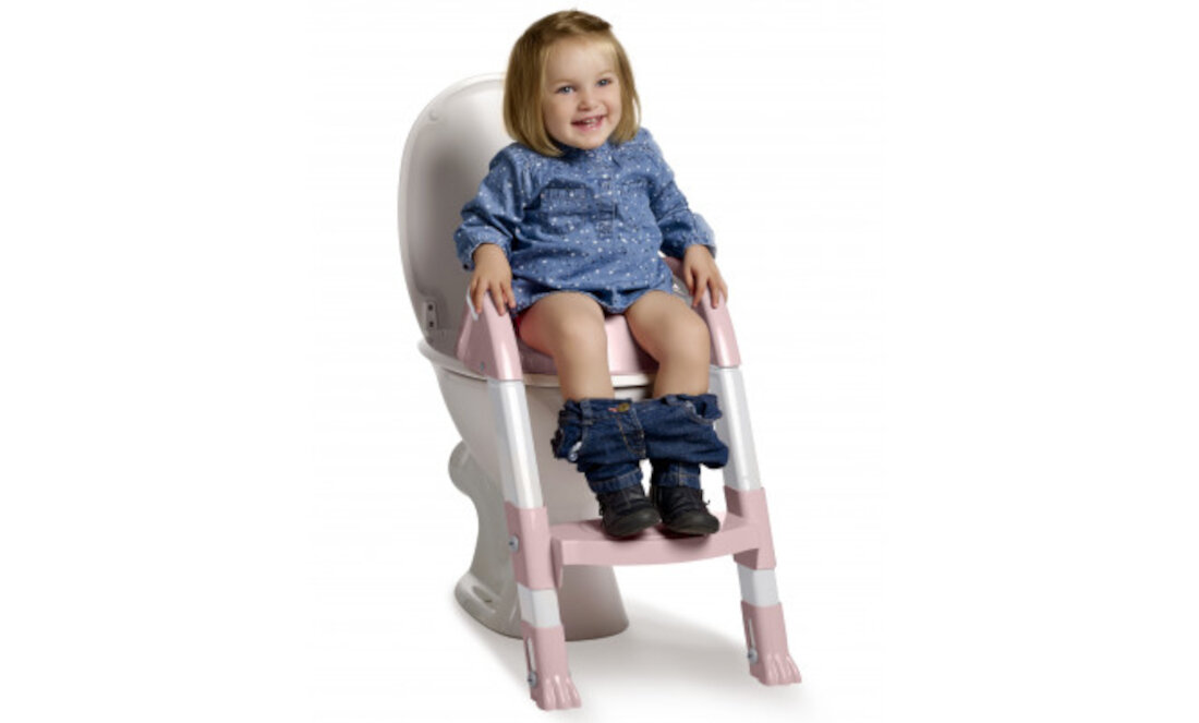 Nakładka WC THERMOBABY ze stopniem THE-003-RO Różowy wygląd prezentacja wizualizacja design