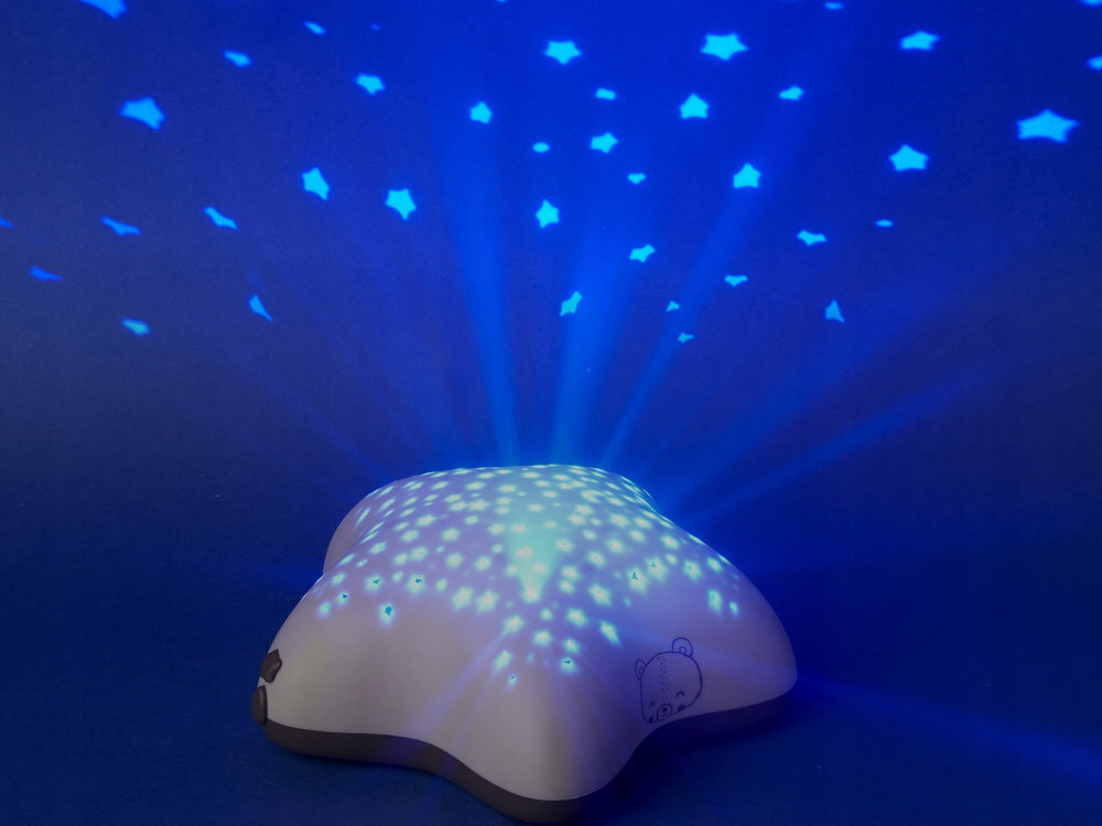 Lampka nocna PABOBO z projektorem Gwiazda PAB-003-GN rybki amimacje rozmiar