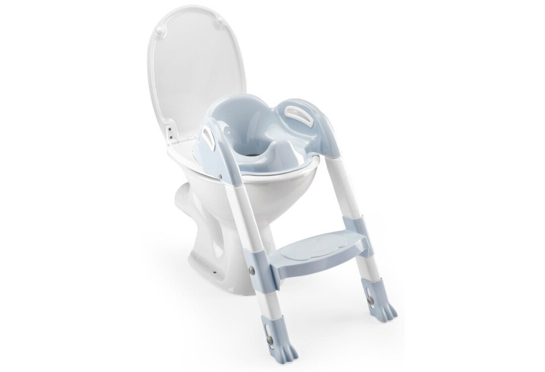 Nakładka WC THERMOBABY ze stopniem THE-003-NI Niebieski Komfort bezpieczeństwo wykończenie matowa powierzchnia wiek użytkowanie przeznaczenie