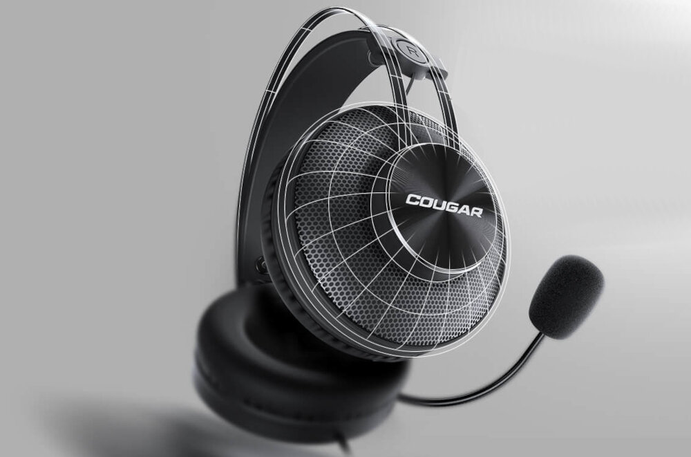 Słuchawki <span>COUGAR Immersa Essential</span> łączność design aktywna redukcja szumów przewodowe dźwięk brzmienie rozmowy dopasowanie