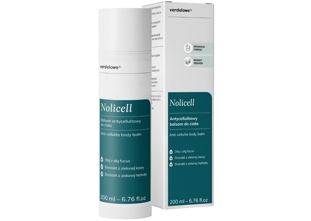 Serum VERDELOVE Nolicell antycellulitowe 200 ml poprawa funkcjonowania skóry, serum do pielęgnacji
