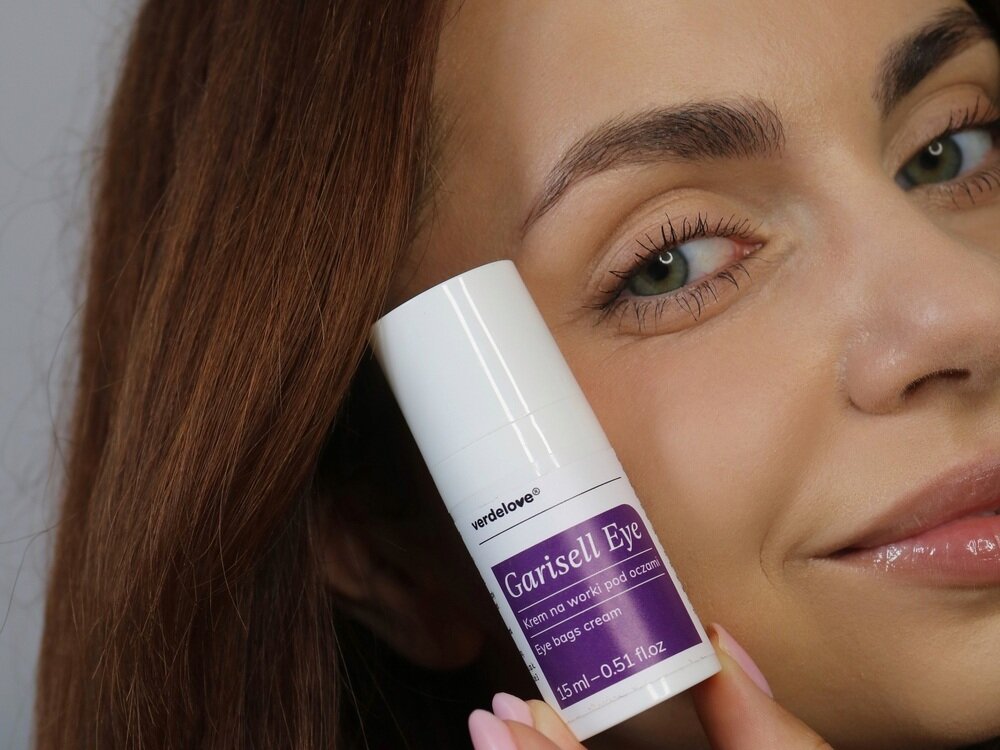 Krem VERDELOVE Garisell Eye pod oczy 15 ml pielęgnacja skóry pod oczami, redukcja worów pod oczami, nawilżenie i jędrnienie, działanie przeciwstarzeniowe