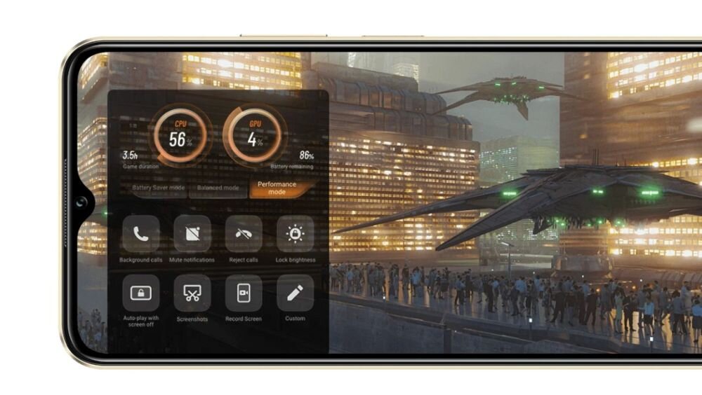 Smartfon vivo Y16 ekran bateria aparat procesor ram pamięć pojemność rozdzielczość zdjęcia filmy opis dane cechy blokady system łączność wifi bluetooth obudowa szkło odporność porty muzyka transfer sieć przekątna matryca waga czujniki
