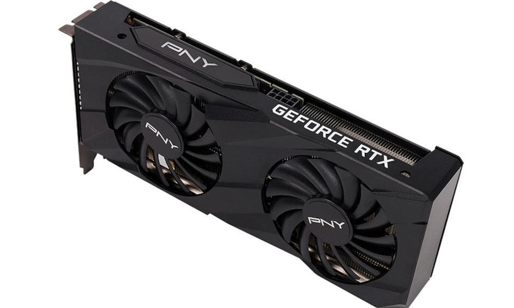 Karta graficzna PNY GeForce RTX 3060 Ti Verto Dual Fan LHR 8GB wydajny system chlodzenia