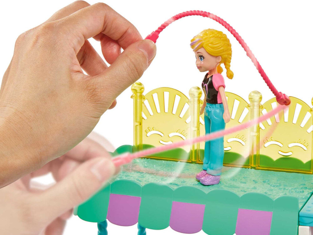 Lalka MATTEL Polly Pocket Teczowe Centrum Handlowe HHX78 poziomy obszary lalka