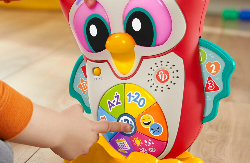 Zabawka FISHER PRICE Interaktywna Sowa Linkimals HJN58 interaktywna zabawka sowa litery liczenie