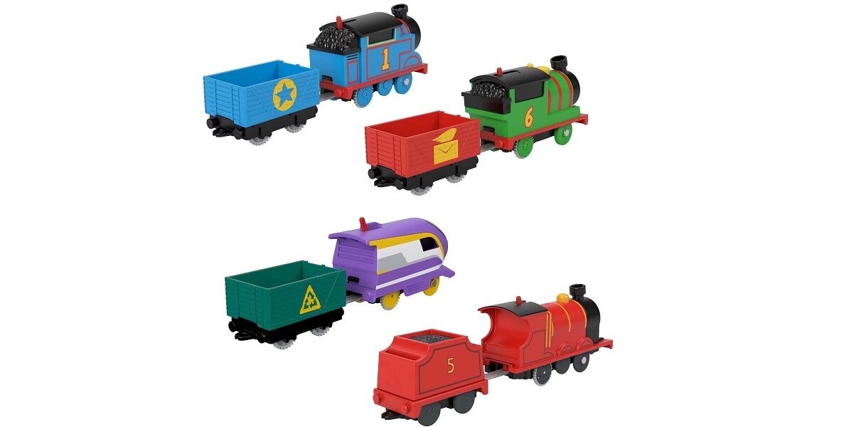 Lokomotywa FISHER PRICE Tomek i przyjaciele HGX62 (4 lokomotywy) Tomek, Piotruś, Kan i Kuba już na Ciebie czekają