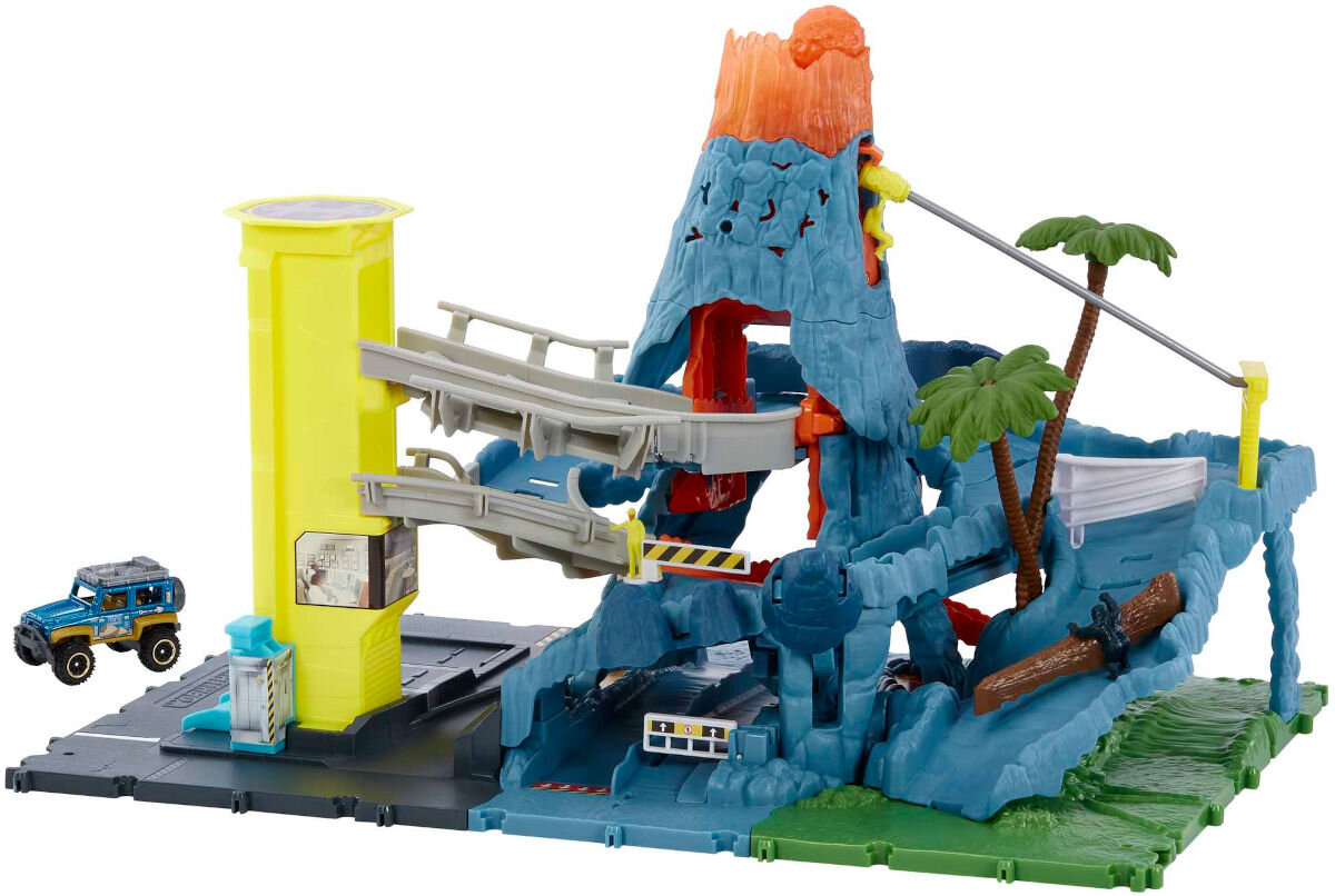 Tor Matchbox Prawdziwe Przygody Wulkan HHW21 elementy zestaw