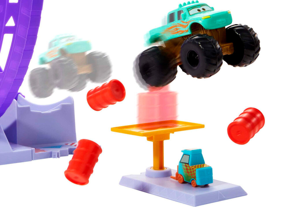 Tor MATTEL Disney Pixar Cars Popisowa petla HGV73 beczki skok