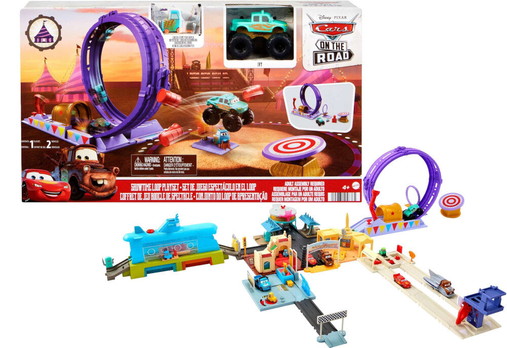 Tor MATTEL Disney Pixar Cars Popisowa petla HGV73 elementy zestaw