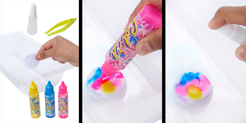 Barbie Color Reveal Neon Tie-Dye Zestaw do farbowania ubranek HCD29 stylizacje szczeniaczek