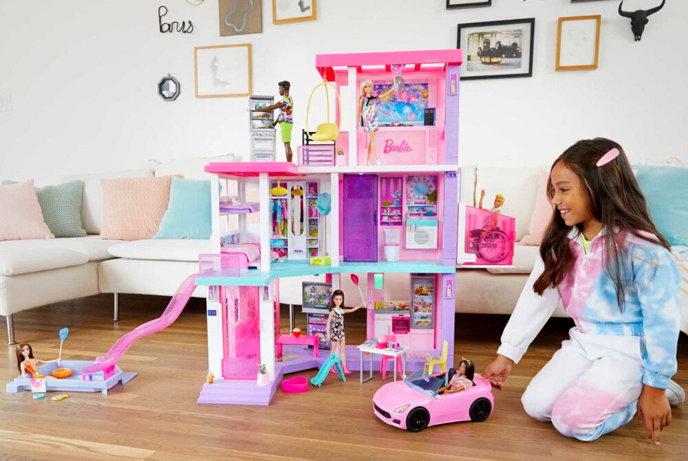 Lalka Barbie Dreamhouse Deluxe Domek 60 rocznica HCD51 (2 lalki)