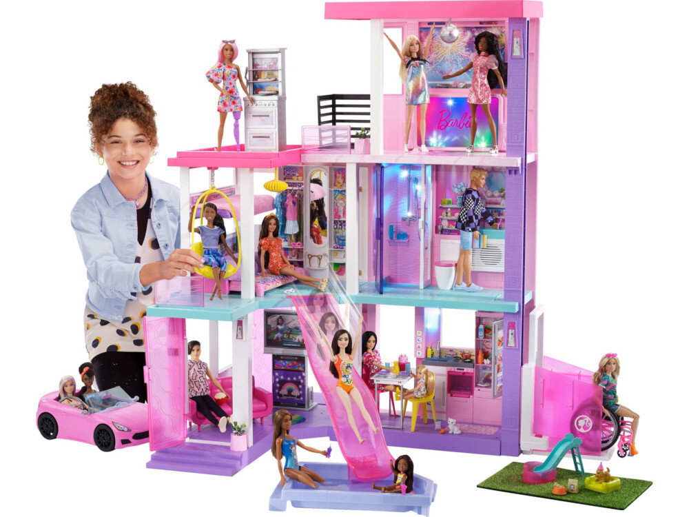 Barbie Dreamhouse Deluxe Domek 60 rocznica HCD51 (2 lalki) Lalka