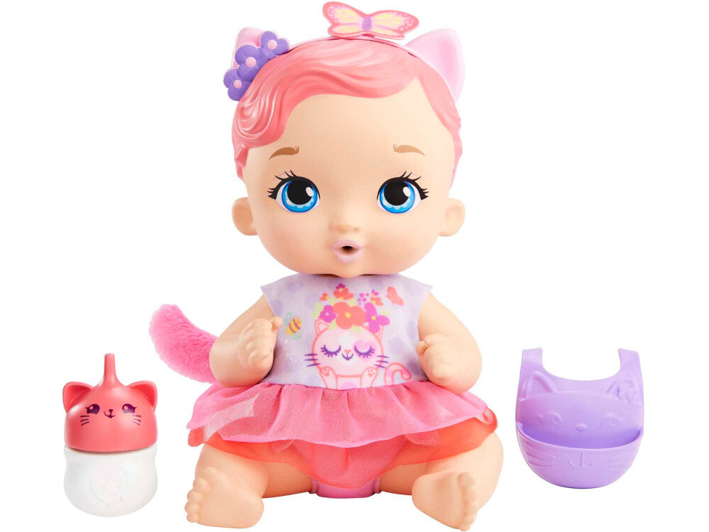Lalka MATTEL My Garden Baby Bobasek Kotek HHL21 akcesoria elementy