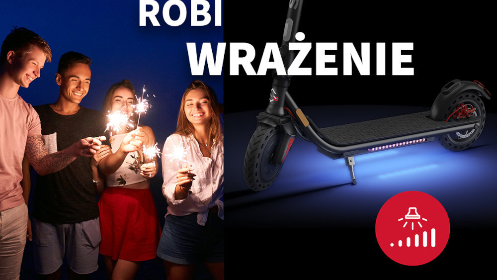 HULAJNOGA ELEKTRYCZNA SHARP 8,5 EM-KS1 robi wrazenie