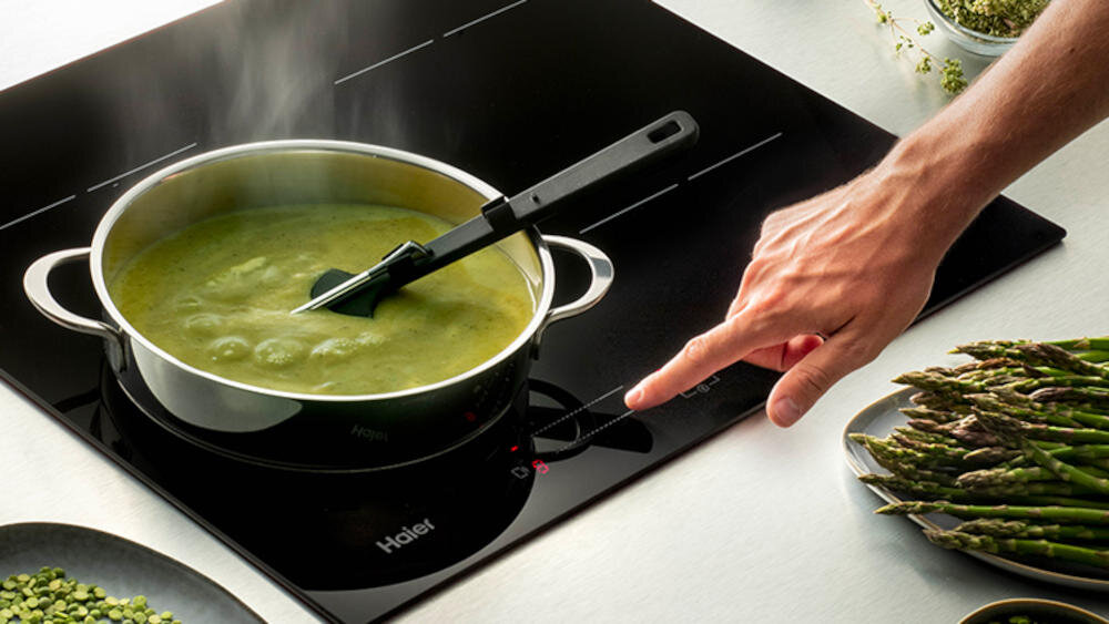 HAIER HAMTSJ54MB1 multislider proste sterowanie intuicyjne palec moc grzanie szybko