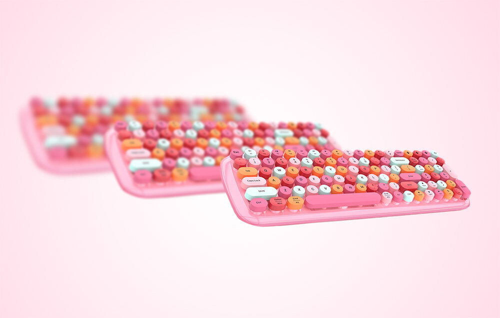 Klawiatura MOFII Candy BT Zaokrąglone klawisze, grawerowane laserowo nakładki, oryginalny design