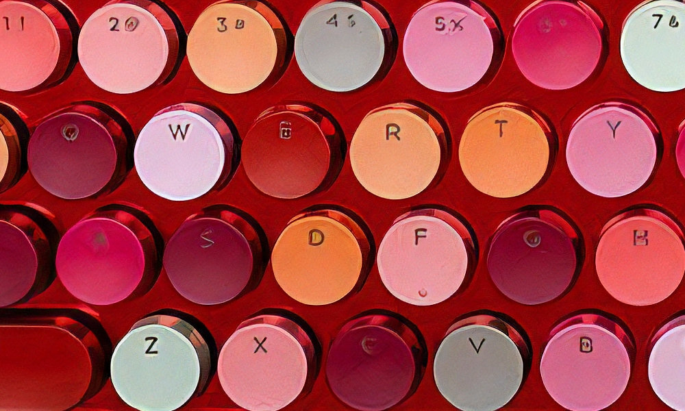 Klawiatura MOFII Lusc dynamiczne podświetlenie LED, 20 trybów, 6-stopniowa regulacja jasności i 5-stopniowa regulacja szybkości podświetlenia