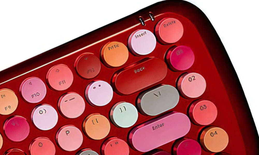 Klawiatura MOFII Lusc ytrzymałą obudowę i antypoślizgowe podkładki, pozłacanymi złączami, Windows