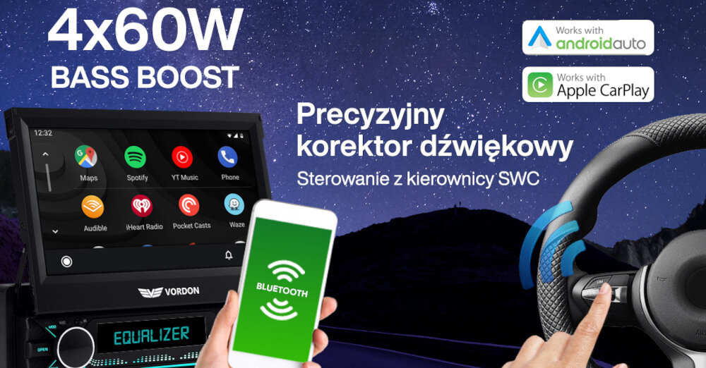 Radio samochodowe VORDON HT-520 - brzmienie