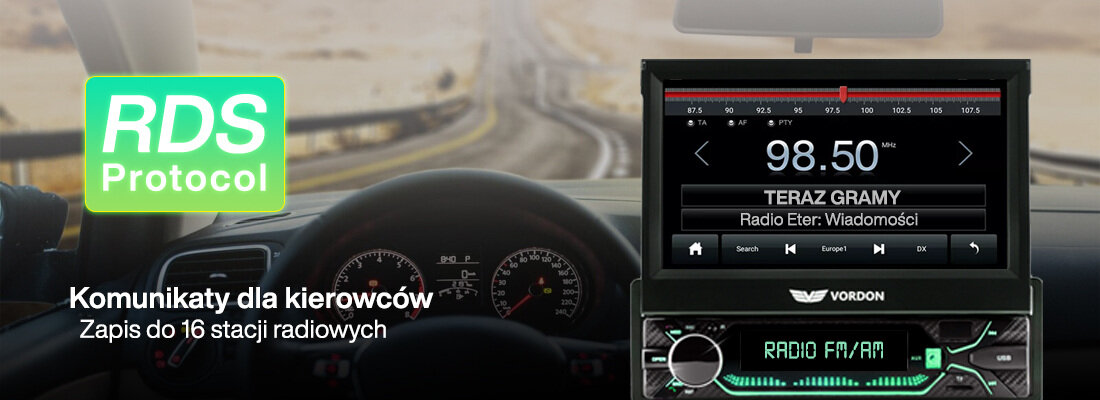 Radio samochodowe VORDON HT-520 - rds