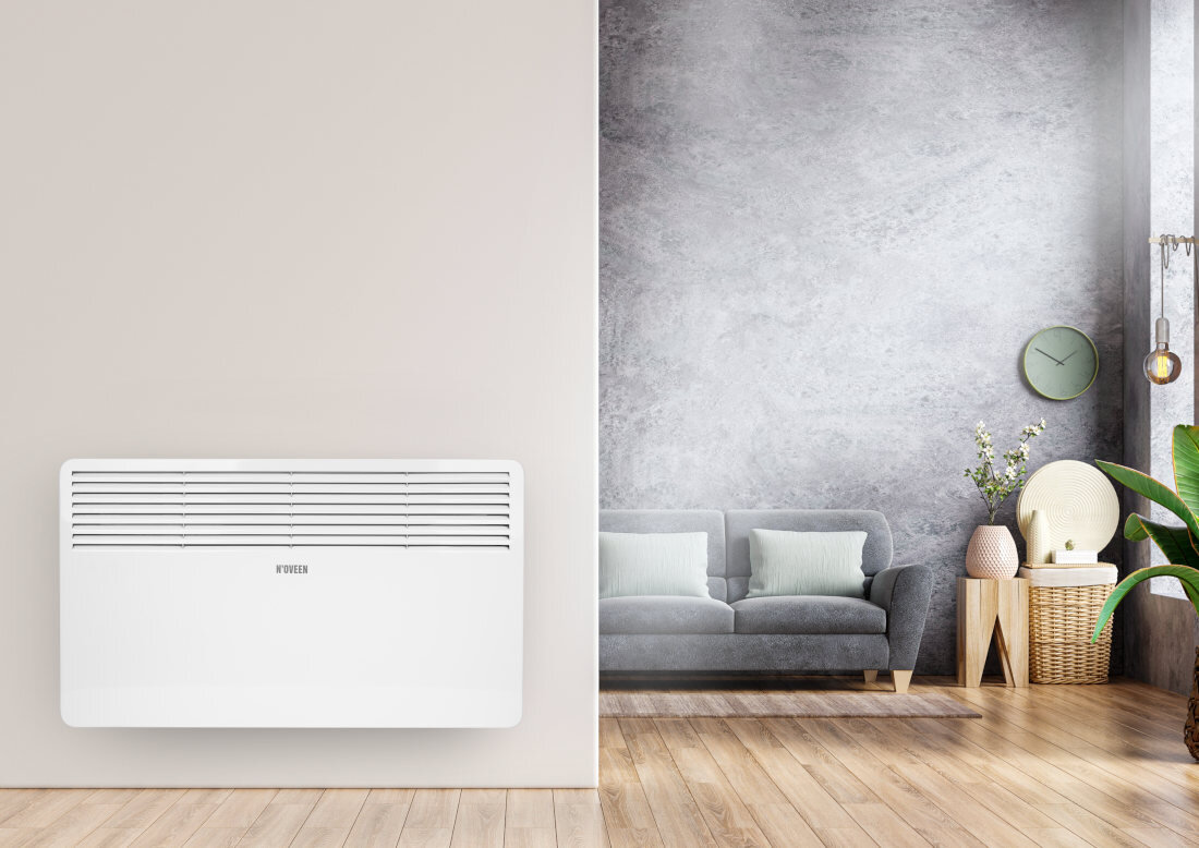 Grzejnik konwektorowy NOVEEN CH3400 szybko skutecznie poretlo termostat regulacja temperatury