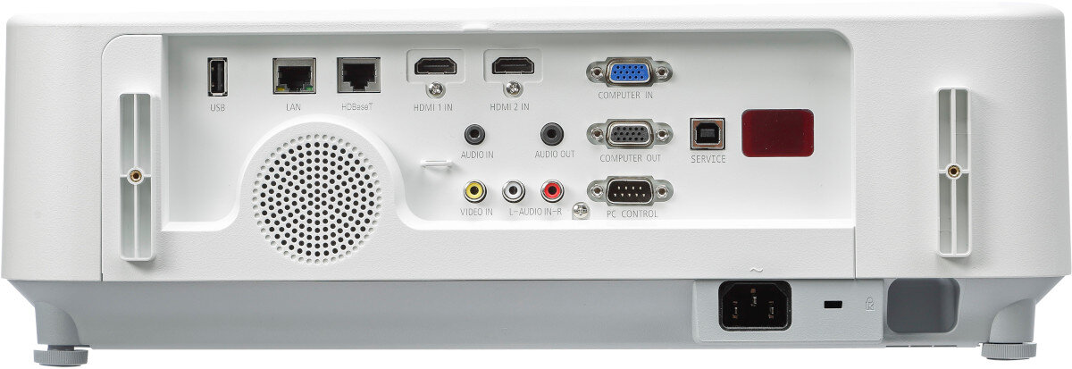 Projektor NEC P554U dostepne porty