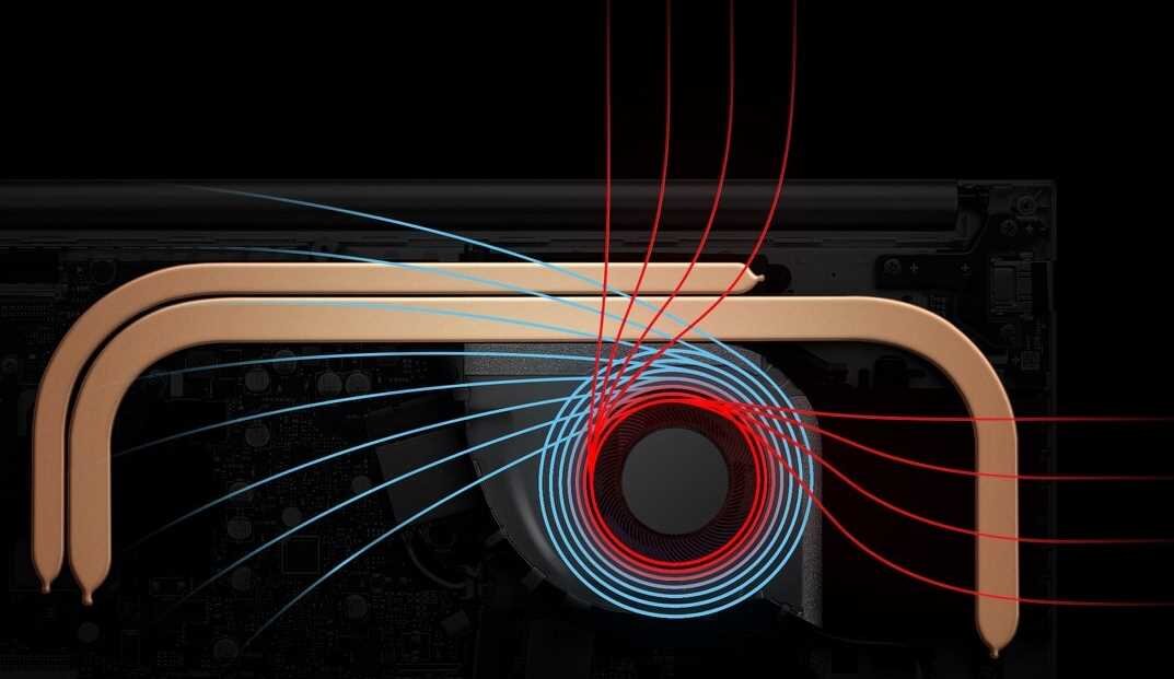 Laptop ASUS VivoBook 15X M1503 - zaawansowana konstrukcja chłodzenia 